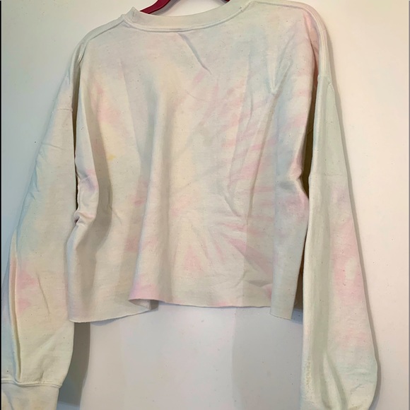 Authentic BROWN DYED GIRL Tie Dyed Cropped Sweat Suit - Picture 3 of 6